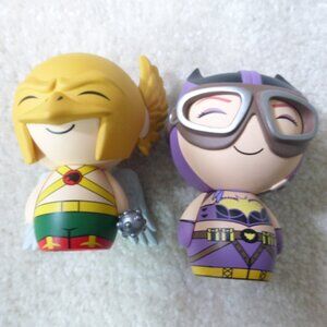 FUNKO POP DORBZ lot of 2 - DC Comics super heroes Hawkman and Batgirl